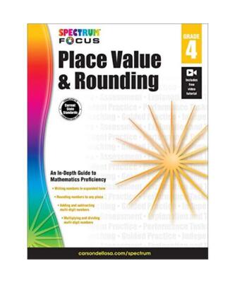 Spectrum Place Value and Rounding, Grade 4
