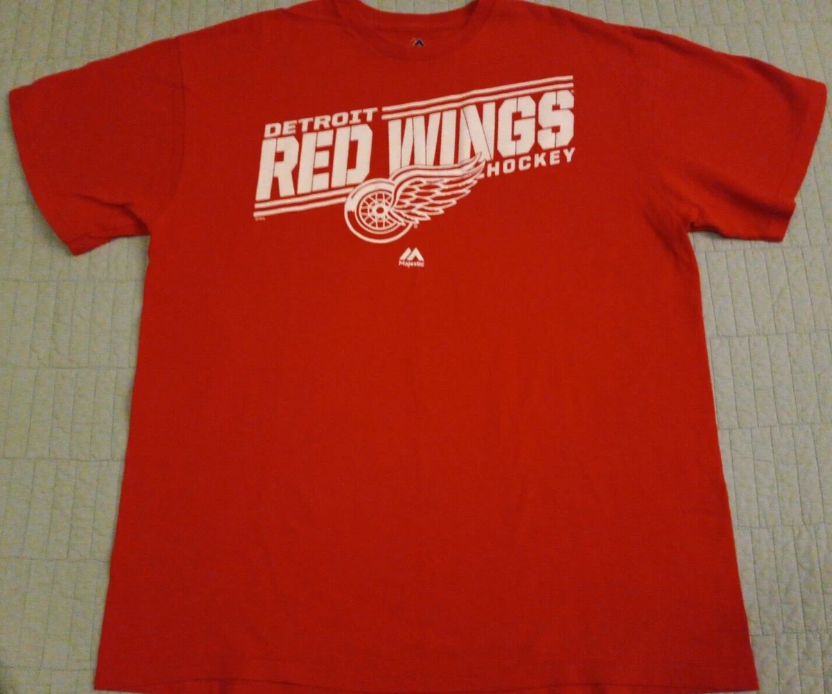 New Red Large Detroit Red Wings Shirt