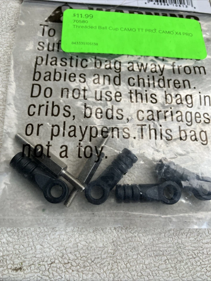 70580 Redcat Camo Threaded Ball Cup CAMO TT CAMO X4 & 02138 10X15X4 Ball Bearing - Image 4 of 4