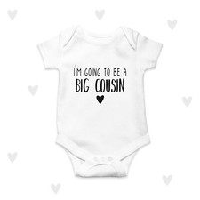 Body neonato annuncio Big Cousin personalizzato