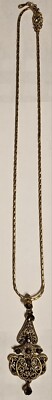 Camrose & Kross Jacqueline Jackie Kennedy Necklace/Pendant JBK 18'' chain RARE!