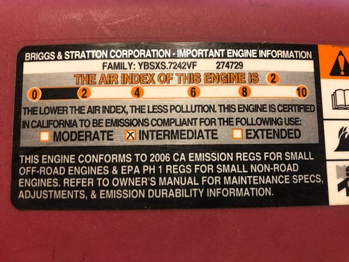 BRIGGS & STRATTON USED RED 790692 BLOWER HOUSING SHROUD V-TWIN OHV - Picture 3 of 3