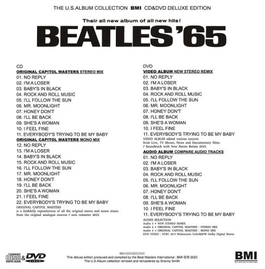 THE BEATLES / BEATLES '65 THE U.S.ALBUM COLLECTION (CD+DVD) | eBay