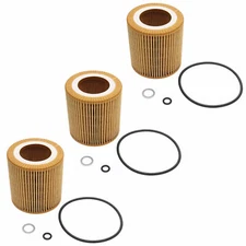 3X Engine Oil Filter HU816X For BMW 320i X3 L4 2.0L 528i Z4 L6 3.0L 11427541827