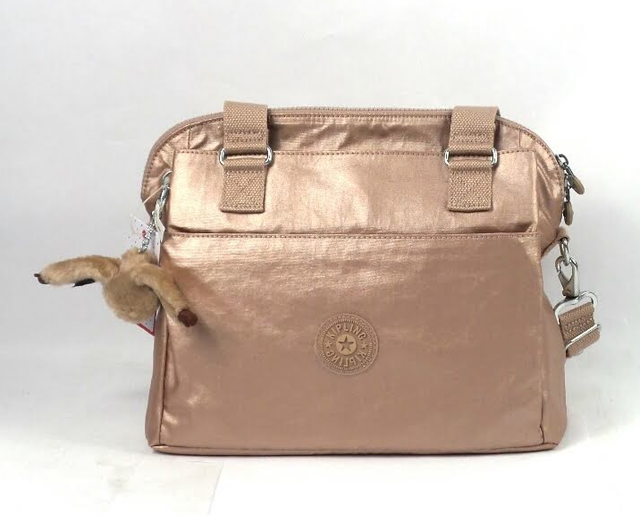 Kipling Zip Top Shoulder Bag w/ Crossbody Strap Felicity Rose Gold