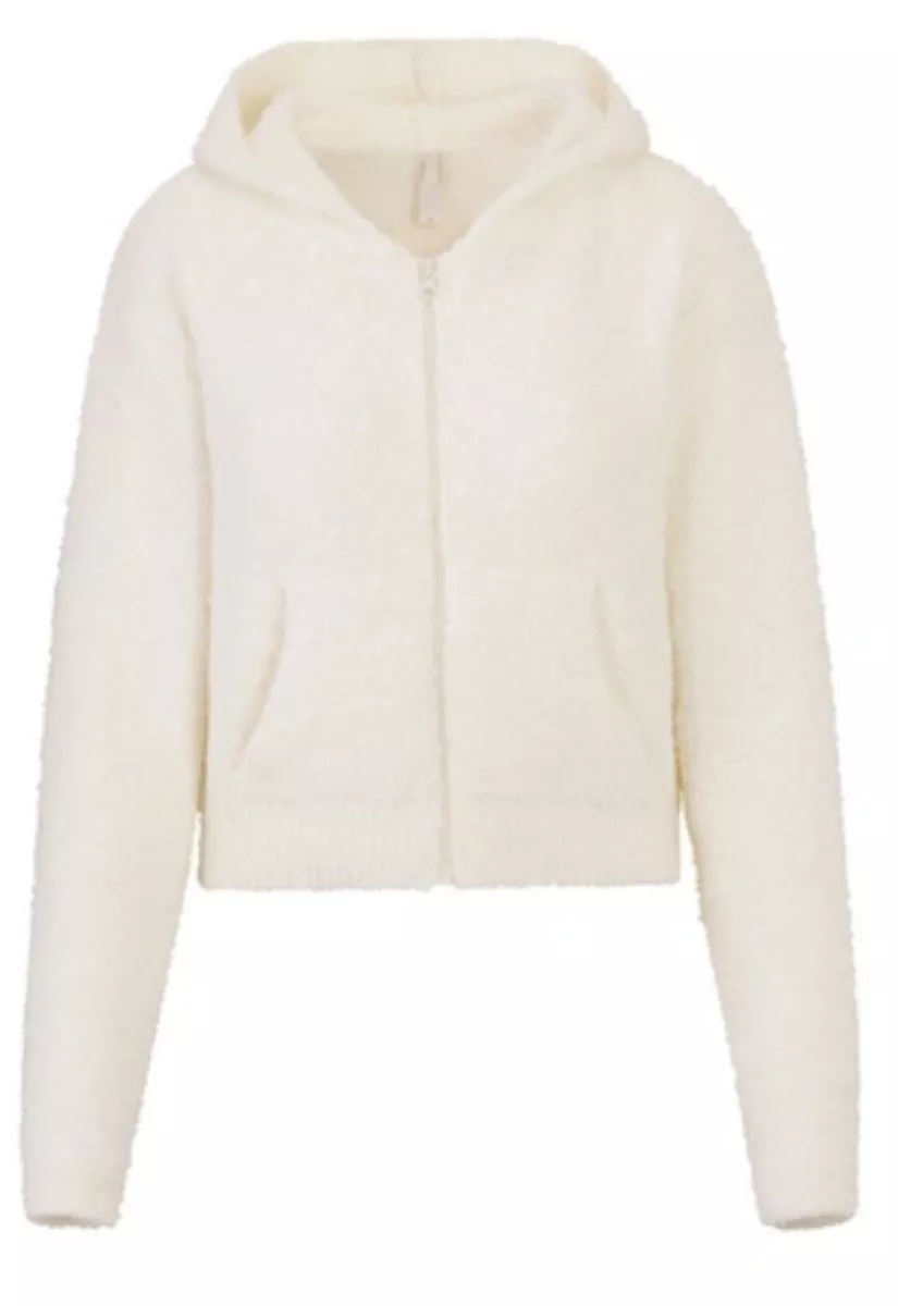 Kim Kardashian SKIMS Cozy Knit Zip Up Hoodie Bone 4X Large 5X