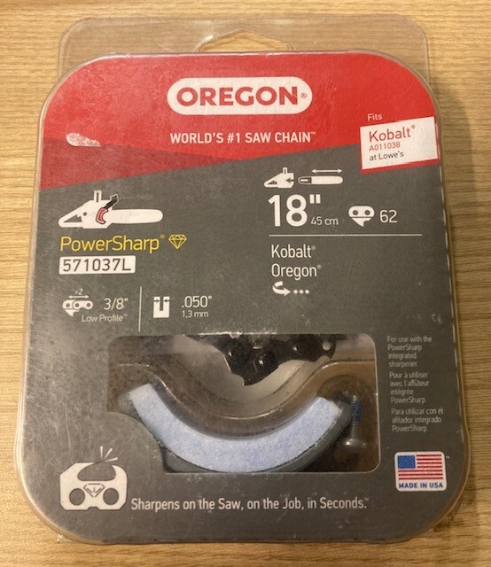 Oregon (571037L) 18 in. 62 Link PowerSharp Replacement Chain for CS1500