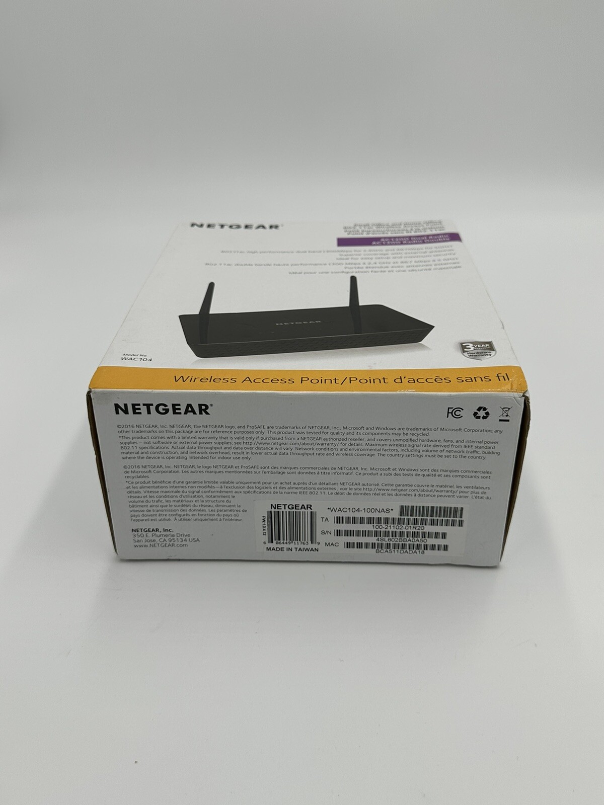 NETGEAR Wireless Desktop Access Point (WAC104) WiFi 5 DualBand