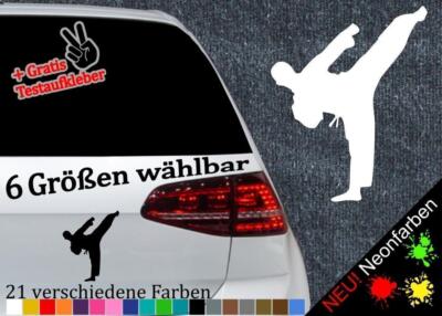 Taekwondo Aufkleber -6 Größen 21 Farben- Kämpfer Karate Sport Judo Japan Kampf
