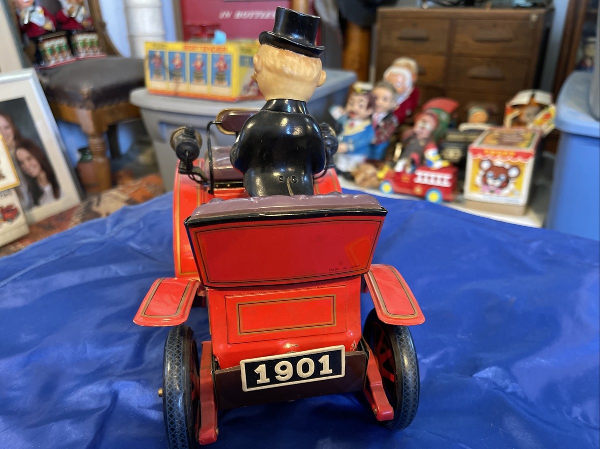 Vintage Tin Toy Car Battery Operated Century 1901 Japan | eBay