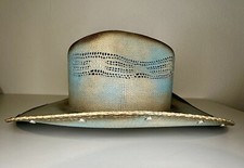 Bullhide Brand distressed Youth Med straw cowboy hat