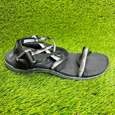 Merrell Terran 3 Cush Lattice Womens Size 11 Black Beach Outdoor Strappy Sandals