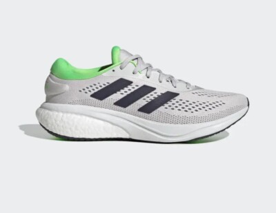 Adidas Men's Supernova 2 Running Shoes Dash Grey/Solar Green GW9093 SIZE 13