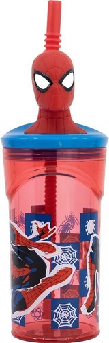 Spiderman Plastic Water Bottle For Kids 360 ML MARVEL - Picture 2 of 5