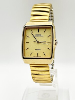 【電池交換済み】 SEIKO GOLD セイコー vintage 5E31 SEIKO セイコー Dolce ドルチェ 5E31-5A90の電池交換