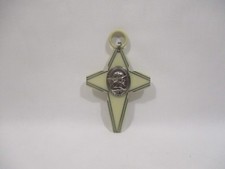 ANCIENNE CROIX BERCEAU MEDAILLON ANGE GARDIEN ANGEL CROSS CRADLE CHRISTIANISME