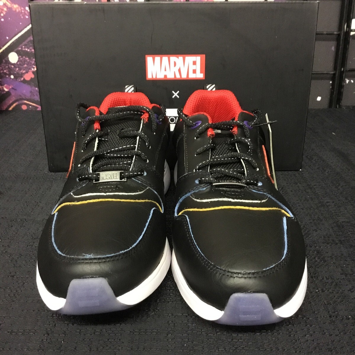 Marvel X Toms Men Arroyo Casual Comic Black Leather Mesh Sneakers size 9 Marvel Teams Up With TOMS for Brand New Shoe Collection main image 4