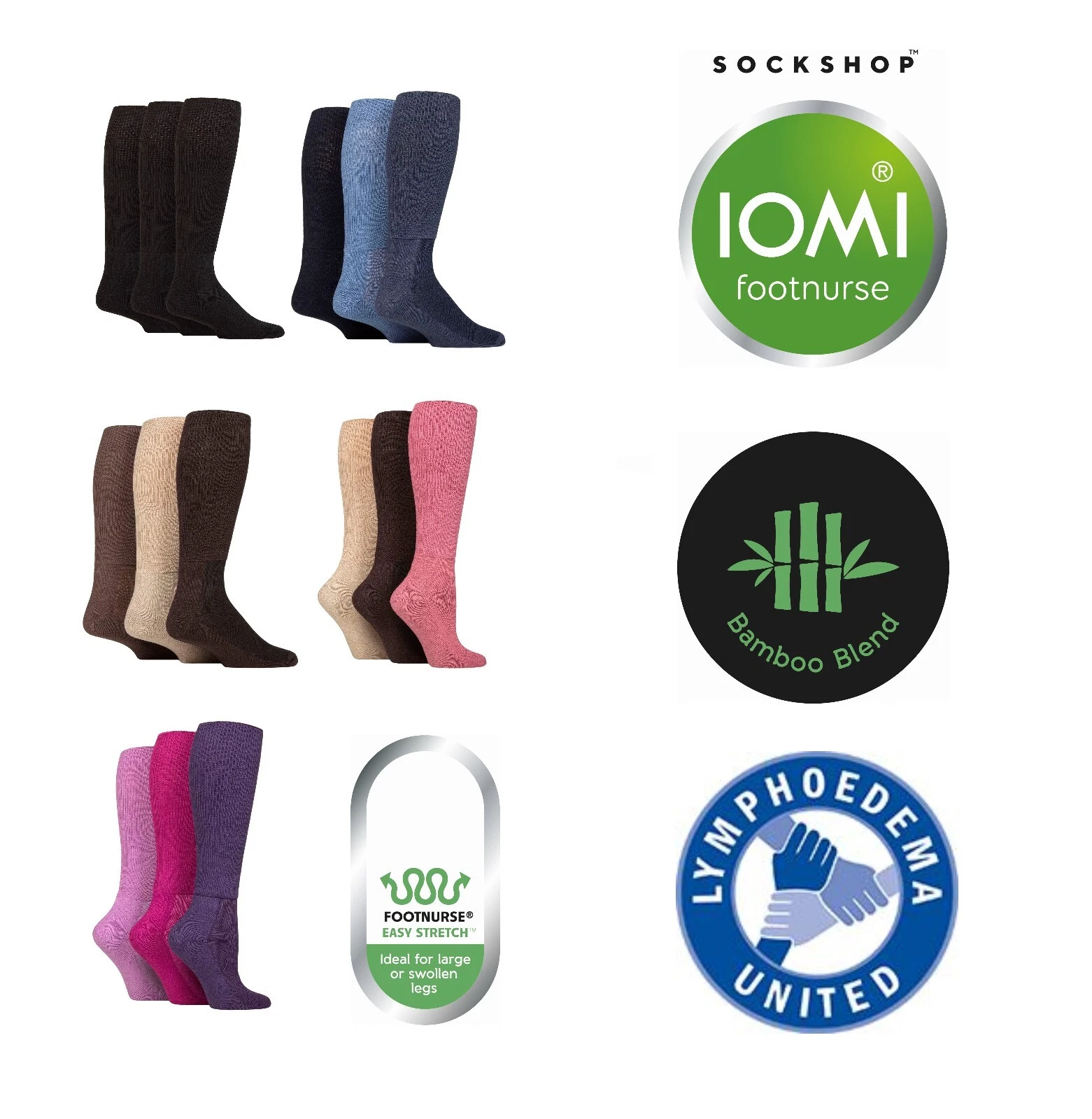 Mens Womens Diabetic Socks Knee High Bamboo Cushion Foot 3 Pairs- IOMI FootNurse
Opens in a new wind