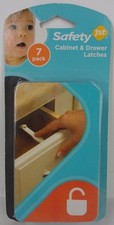 Safety 1st Cabinet  Drawer Latches 7 Pack - 48444 FACTORY SEALED 