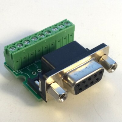DB9 Female Terminal Block Breakout Board serial port RS232 RS485