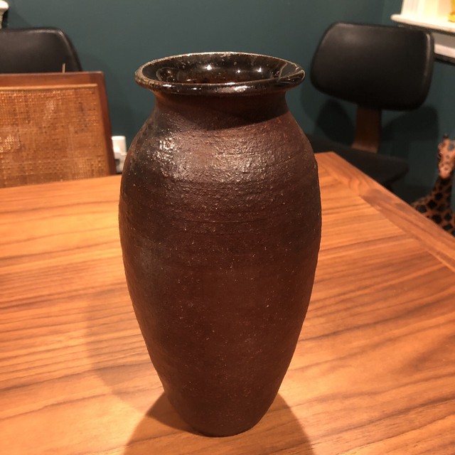 Ross Spangler Pottery Vase Oxblood Red Flambe CA Pottery eBay