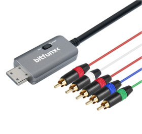 Dreamcast Component Cable Adapter Supports RGBS/VGA to Component Video