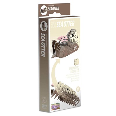 EUGY Sea Otter 3D Craft Cardboard Model Kit Kids Children Creative Fun Toy New