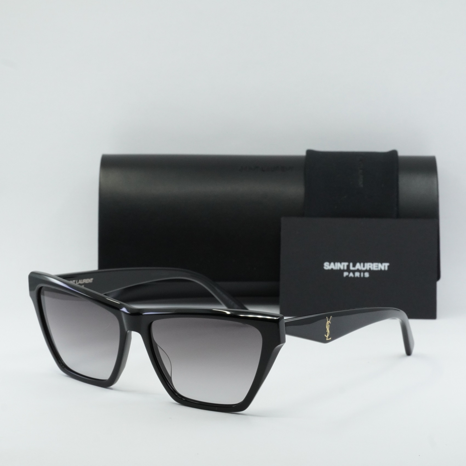SAINT LAURENT SLM103 001 Occhiali da sole nero grigio 58 15 145 nuovi autentici