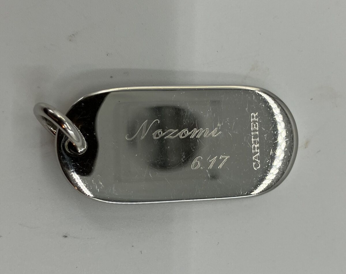 Cartier シルバー チャーム Cartier Charm Top Silver 4.1 x 1.9 cm (1.61 x 0.75 inch