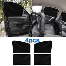 4Pcs Car Window Sun Shades – UV Shield Magnetic Covers for Front/Rear/Side (USA)