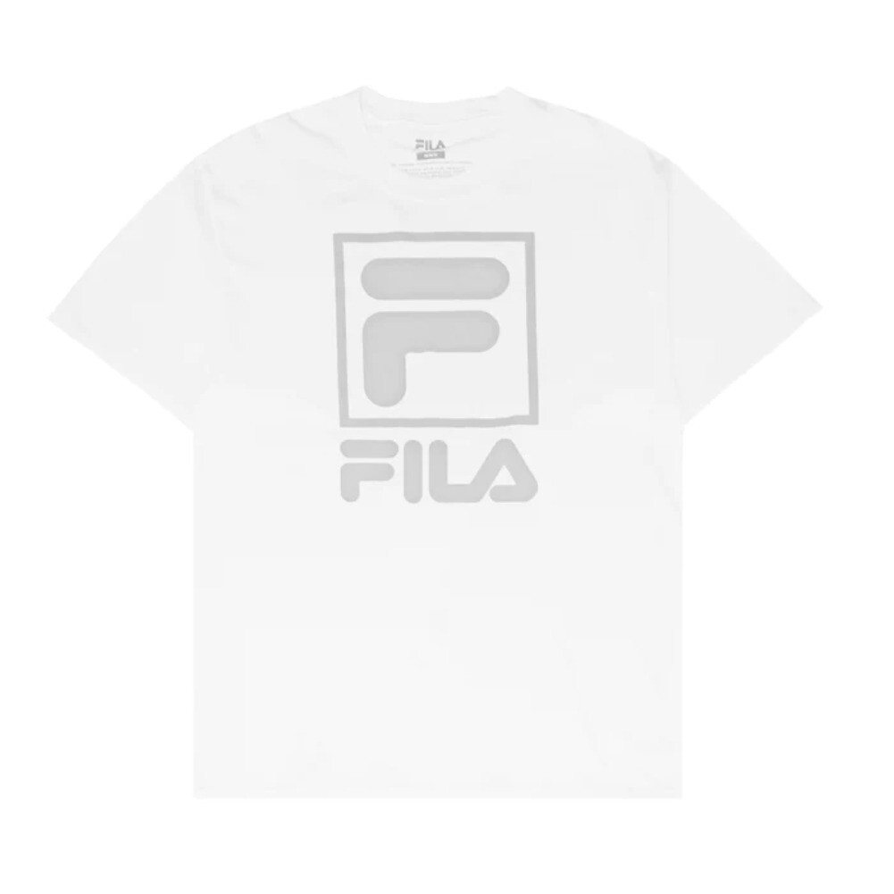 Fila Men's T-Shirt Stacked Graphic Print Casual Short Sleeve Tee
