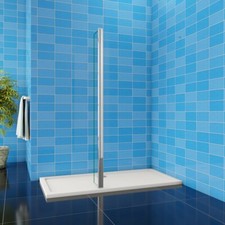 PARETINA MOBILE PER WALK IN 190/200CM VETRO TEMPERATO 8MM EASYCLEAN CROMO LUCIDO