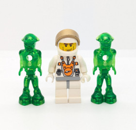 Lego Space Mars Mission 7690 Lot: Alien Minifigure Pods (mm001) MB-01 Eagle Base