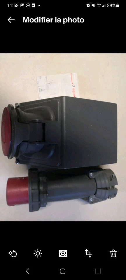 Ensemble prise fiche Hypra IP67 socle saillie 59103 + fiche LEGRAND 125 A - Photo 4/4