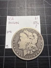 USA Silver Morgan Dollar 1894 P Obv Dmg