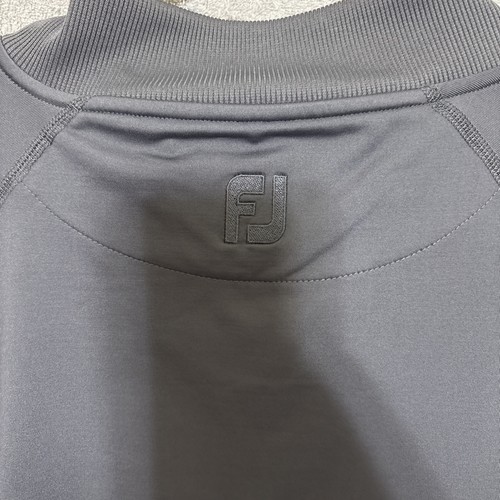 Foot Joy Vest Golf Quarter Zip Dark Grey Embroidered Star Golf Sports Star - Picture 8 of 8