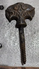 One - Vintage Cast Iron Ornate Cheval Mirror Screw 