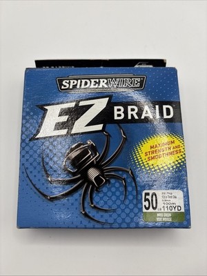 SpiderWire EZ Braid 50LB 110 YD Moss Green Braided Fishing Line