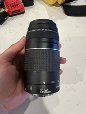 Canon EF 75-300mm f/4-5.6 III lens CLEAN for EOS 5 A2 630 Rebel T8 T7 90D 80D 5D