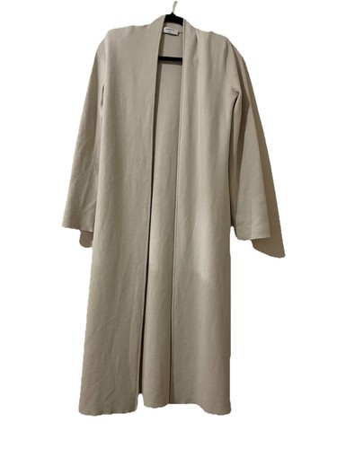 Aritzia Babaton Cream Long Cardigan Open Front Size XS - Picture 1 of 8