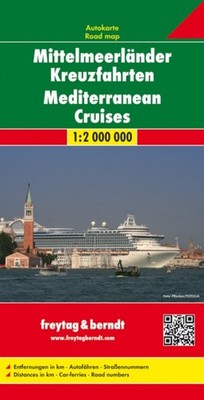 Mediterranean Cruises Road Map 1:2 000 000 SHEET MAP FOLDED 9783707912906