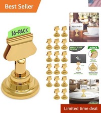 Table Number Holders Gold 16pc Metal Place Card Holders for Wedding