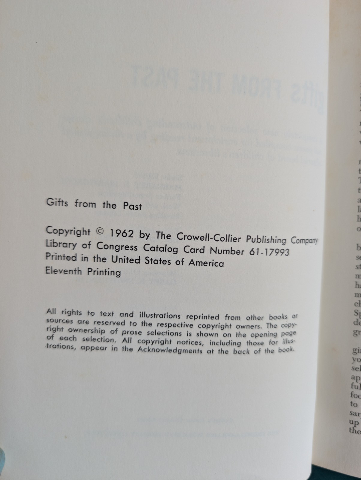 VTG Collier's Junior Classics Series Gifts From The Past: Vol 10 1962 Hardcover image 7