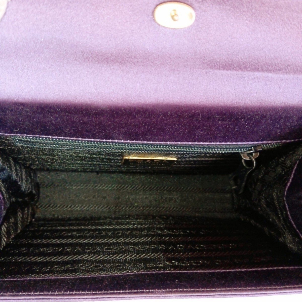 Prada 96s 2-Way Purple Shoulder Bag Vintage Authentic thumbnail 8