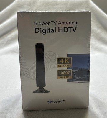 Wave Indoor TV Antenna Digital HDTV 1080P Full HD 4K Ultra HD - NEW Sealed 