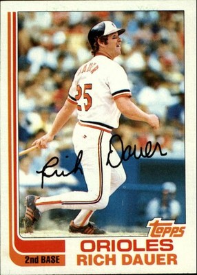 1982 Topps #8 Rich Dauer - BB