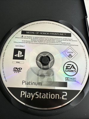 Medal of Honor: Frontline Sony PlayStation 2 Ohne Originalverpackung!