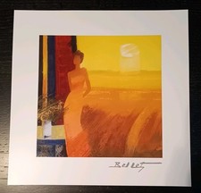 Emile Bellet Dans La Maturite Des Bles 10x10 Lithograph