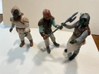 3 Vintage 1983 Star Wars Action Figures: Klaatu; Weequay; Klaatu Skiff Guard,