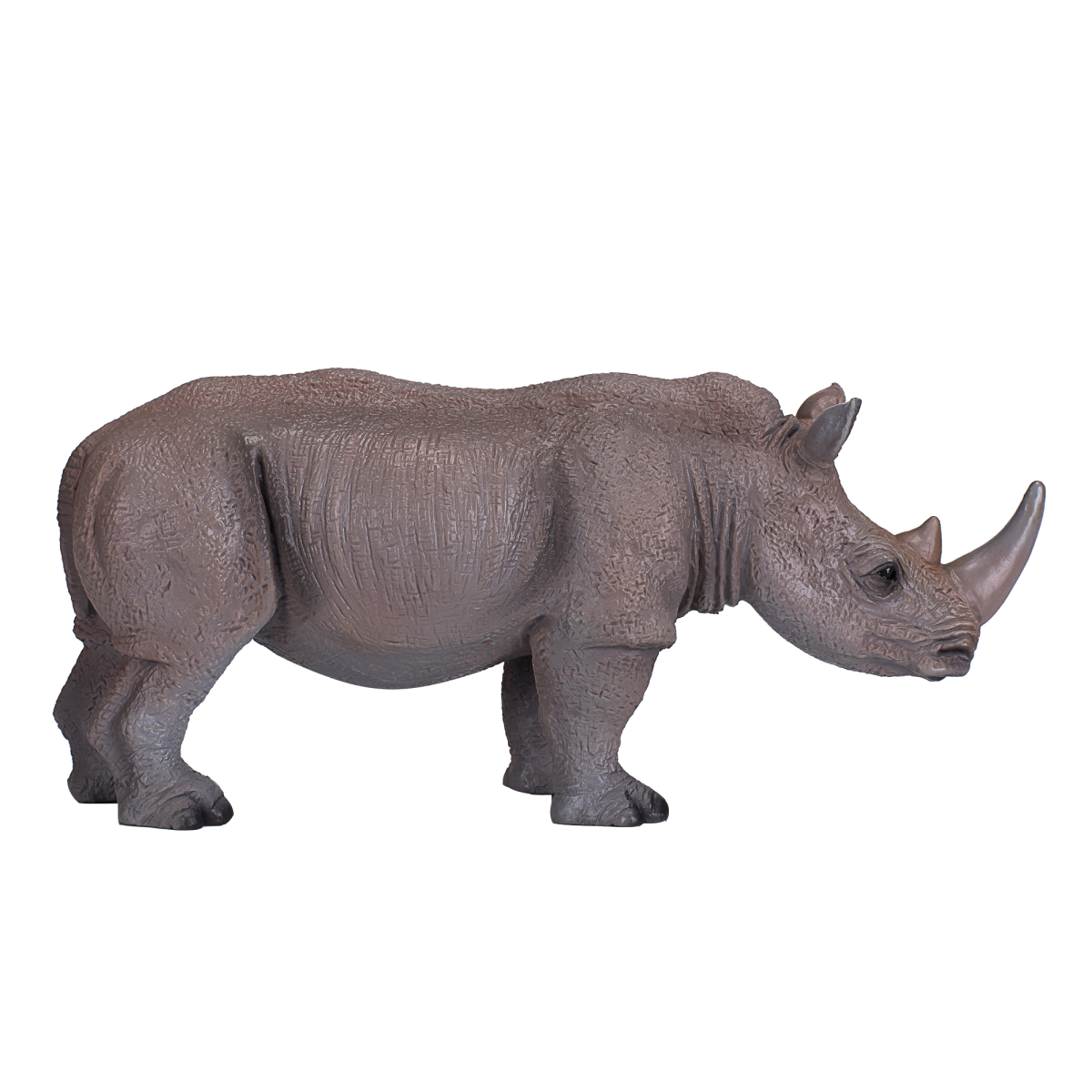 White Rhinoceros Wild zoo animals play model figure toys plastic jungle